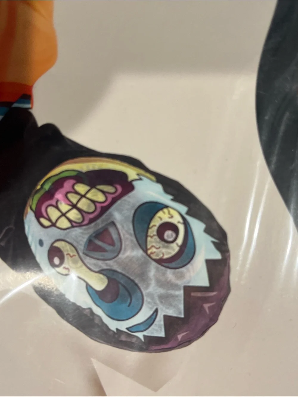 Kids Orange Zombie Costume with Mask - One Size